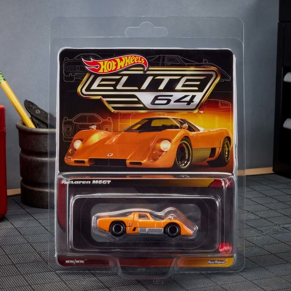 Hot Wheels Elite 64 McLaren M6GT (HWG05) Orange 1:64 Diecast (NIB)